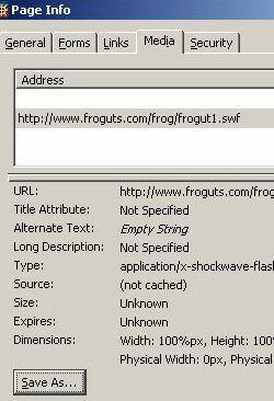 pageinfo in Mozilla